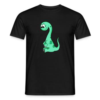 Bébé dinosaure - T-shirt homme - noir - Devant - AI Model Male 178 light (178cm)