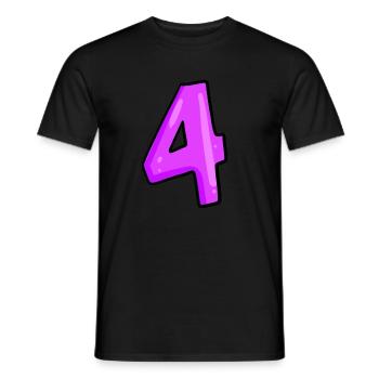 4 - T-shirt homme - noir - Devant - AI Model Male 178 light (178cm)