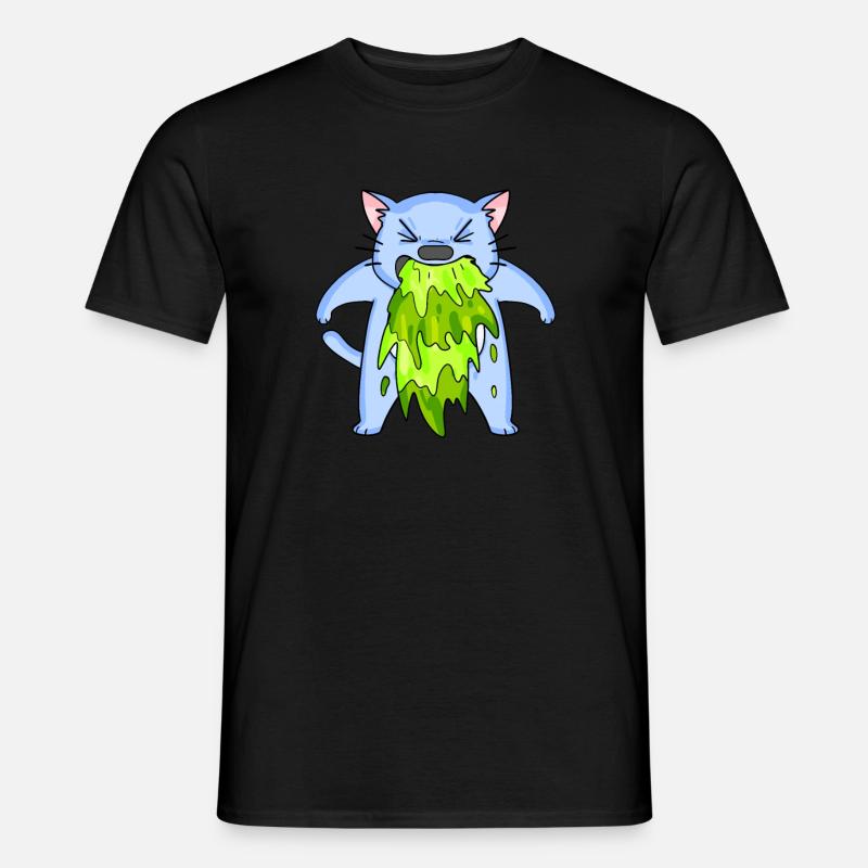 Erbrechen - Männer T-Shirt - Schwarz