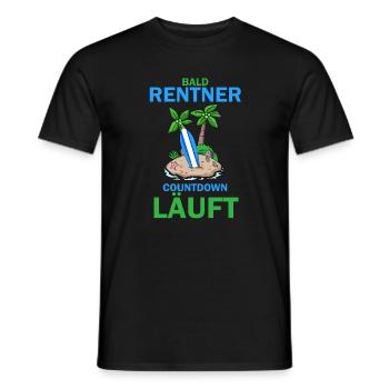 Bald Rentner - Männer T-Shirt - Schwarz - Vorne - AI Model Male 178 light (178cm)