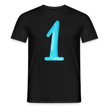 1 - Männer T-Shirt - Schwarz - Vorne - AI Model Male 178 light (178cm)