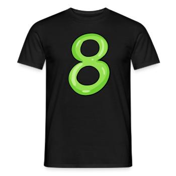 8 - T-shirt homme - noir - Devant - AI Model Male 178 light (178cm)