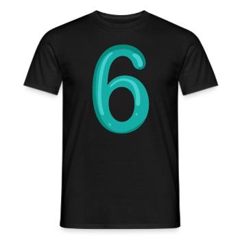 6 - T-shirt homme - noir - Devant - AI Model Male 178 light (178cm)