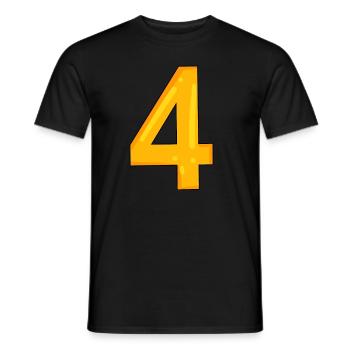 4 - T-shirt homme - noir - Devant - AI Model Male 178 light (178cm)