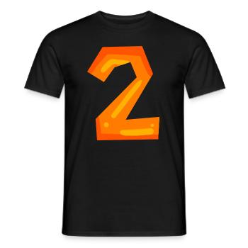 2 - Männer T-Shirt - Schwarz - Vorne - AI Model Male 178 light (178cm)