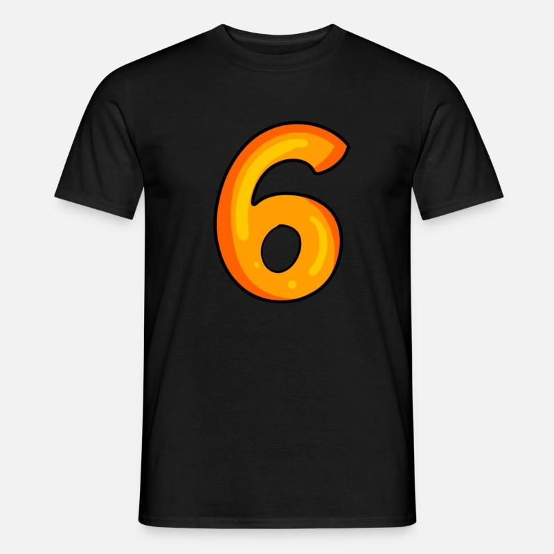 Nummer 6 - Mænd T-shirt - sort
