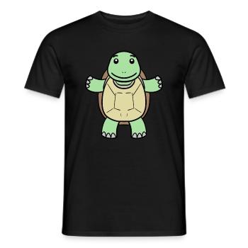 Turtle - Men's T-Shirt - black - Front - AI Model Male 178 light (178cm)