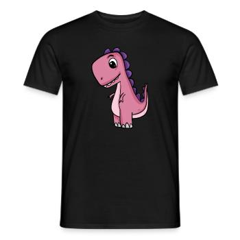 Dino Motif - Men's T-Shirt - black - Front - AI Model Male 178 light (178cm)