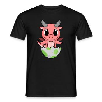Baby Birth Egg Dragon Birth - Men's T-Shirt - black - Front - AI Model Male 178 light (178cm)