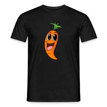 Carotte Carotte Carotte Légumes - T-shirt homme - noir - Devant - AI Model Male 178 light (178cm)