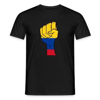 Kolumbien - Männer T-Shirt - Schwarz - Vorne - AI Model Male 178 light (178cm)