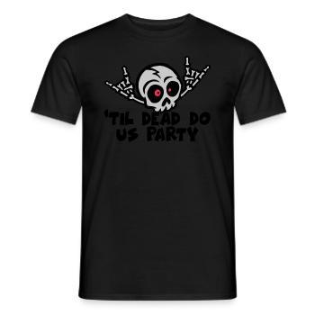 Til Death Do Us Party Bride Squelette - T-shirt homme - noir - Devant - AI Model Male 178 light (178cm)
