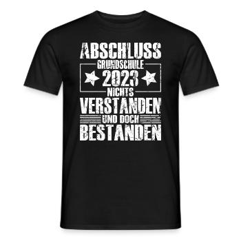 Abschluss 2023 Grundschule - Männer T-Shirt - Schwarz - Vorne - AI Model Male 178 light (178cm)