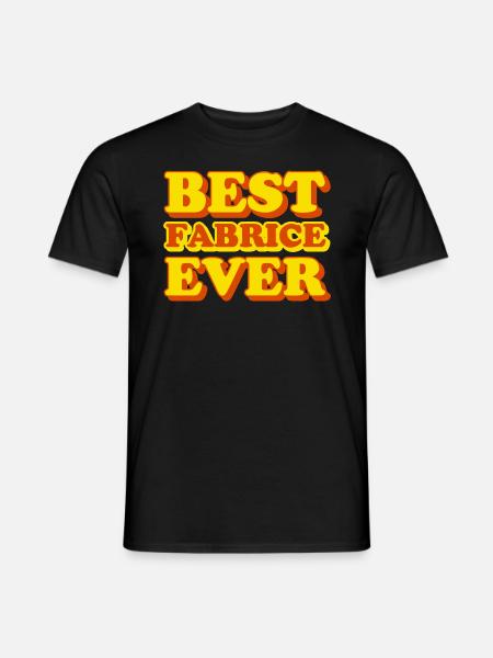 Fabrice First Name Funny Gift - Men's T-Shirt - black