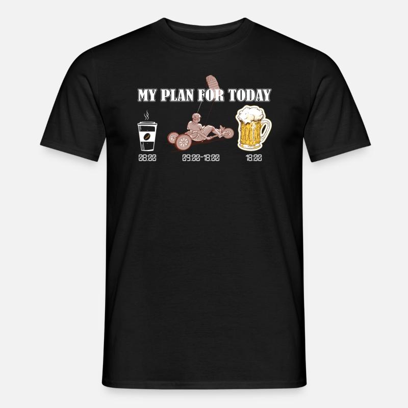 Kitebuggy - Männer T-Shirt - Schwarz