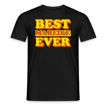 Mareike Vorname Lustiges Geschenk - Männer T-Shirt - Schwarz - Vorne - AI Model Male 178 light (178cm)