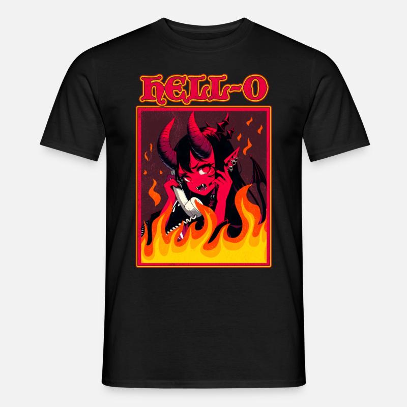 Hell-o Womens Hello I Am An Extrovert Funny - Men’s T-shirt - black