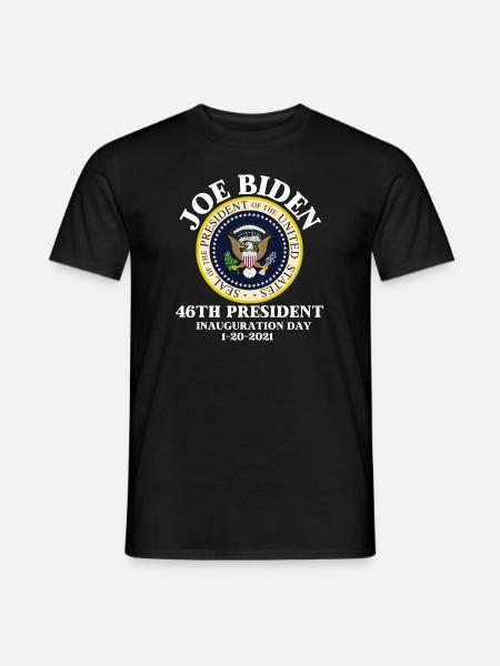 JOE BIDEN 46TH PRESIDENT - Men's T-Shirt - black