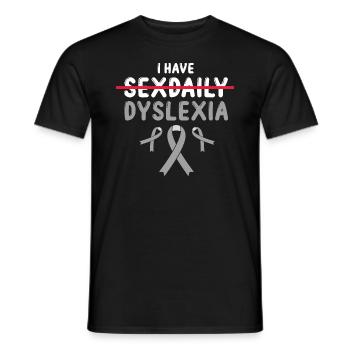 Dyslexia Interventionist for Dyslexia - Men's T-Shirt - black - Front - AI Model Male 178 light (178cm)
