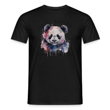 Panda , Panda-Bär-Geschenk lustiger Spruch - Männer T-Shirt - Schwarz - Vorne - AI Model Male 178 light (178cm)