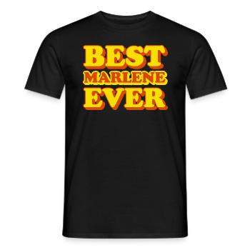 Funny gift with first name Marlene - Men's T-Shirt - black - Front - AI Model Male 178 light (178cm)
