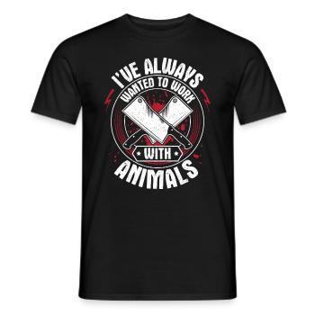 Boucher boucher boucher boucher - T-shirt homme - noir - Devant - AI Model Male 178 light (178cm)
