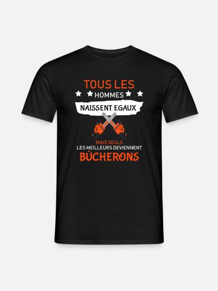Bucheron Shirt • les meilleurs • Veste Bucheron - T-shirt homme - noir