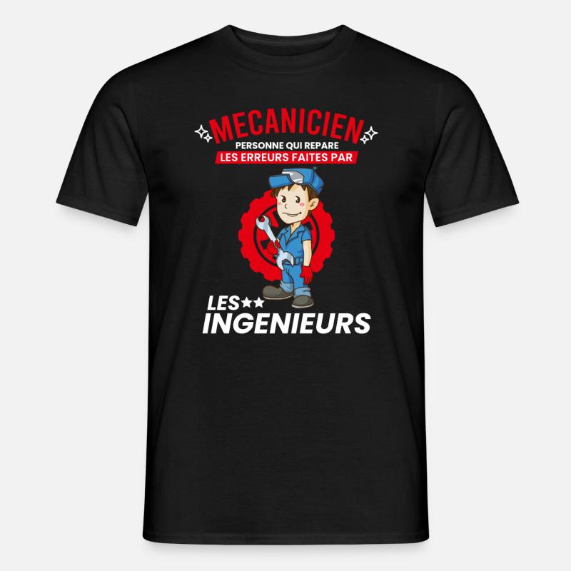 Geschenkmechaniker • The Ingenieurs Errors - Männer T-Shirt - Schwarz