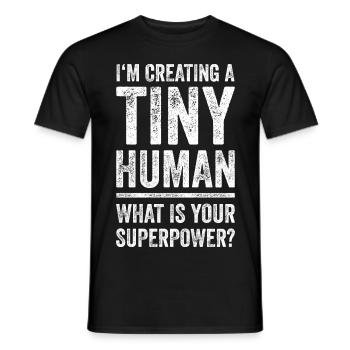 Super cadeau drôle pour les futurs parents - T-shirt homme - noir - Devant - AI Model Male 178 light (178cm)