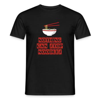 Nothing can stop Noodles Japan Shirt - Men's T-Shirt - black - Front - AI Model Male 178 light (178cm)