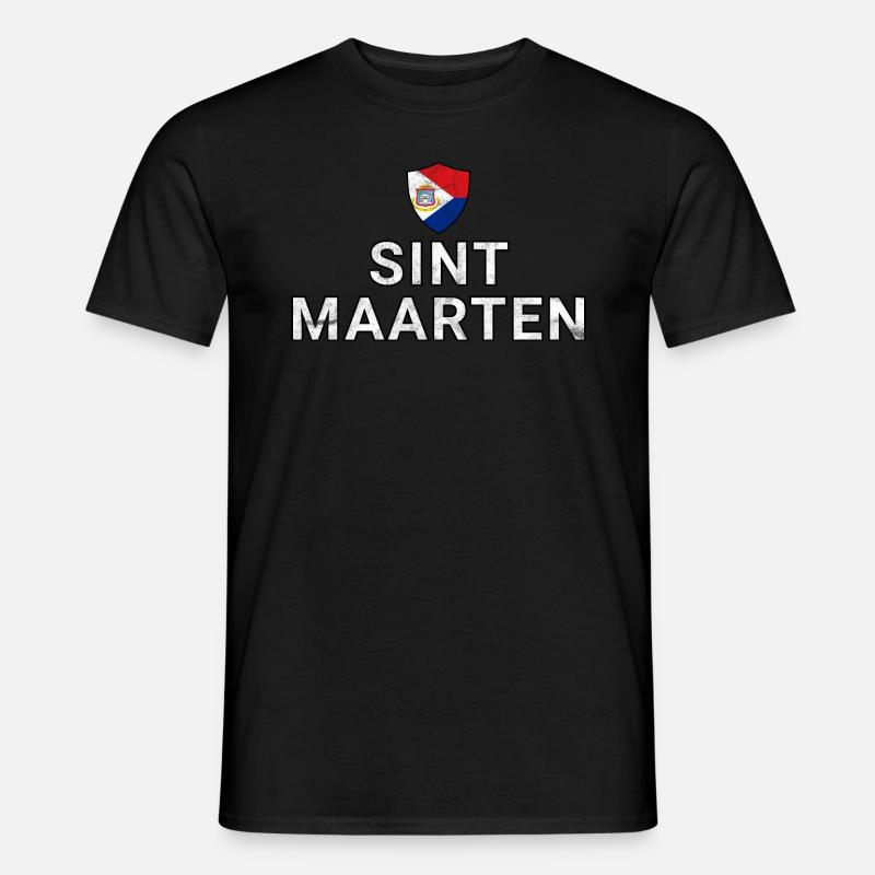 Sint Maarten - Männer T-Shirt - Schwarz