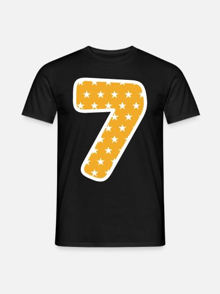 Seven - Men's T-Shirt - black