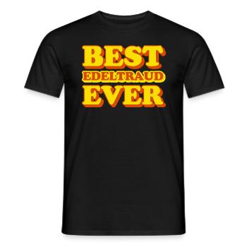 Edeltraud Vorname lustiges Geschenk - Männer T-Shirt - Schwarz - Vorne - AI Model Male 178 light (178cm)