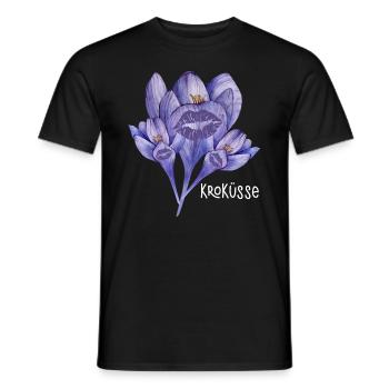 Kroküsse (Frühling-Edition) - Männer T-Shirt - Schwarz - Vorne - AI Model Male 178 light (178cm)