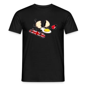Ei knacken - Männer T-Shirt - Schwarz - Vorne - AI Model Male 178 light (178cm)