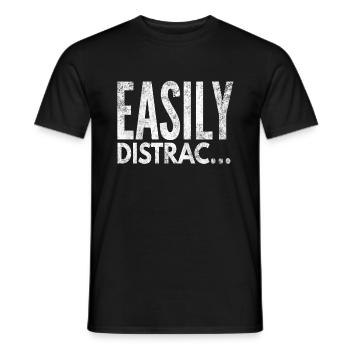 TDAH OCD Awareness Drôle Facilement distrait - T-shirt homme - noir - Devant - AI Model Male 178 light (178cm)