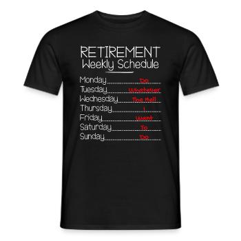 Cadeau drôle de bâillon pour un collègue de travail partant à la retraite - T-shirt homme - noir - Devant - AI Model Male 178 light (178cm)