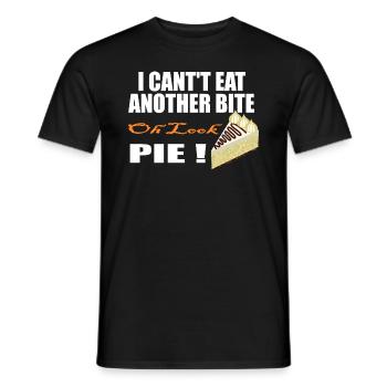 Funny Oh Look Pumpkin Pie Thanksgiving - Men's T-Shirt - black - Front - AI Model Male 178 light (178cm)