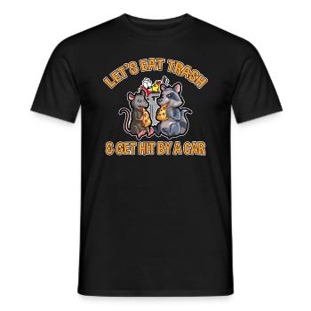 Opossum Design für Possum Fans und Opossum Fans - Männer T-Shirt - Schwarz - Vorne - AI Model Male 178 light (178cm)