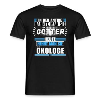 Gods in Antiquity. Now an ecologist - Men's T-Shirt - black - Front - AI Model Male 178 light (178cm)