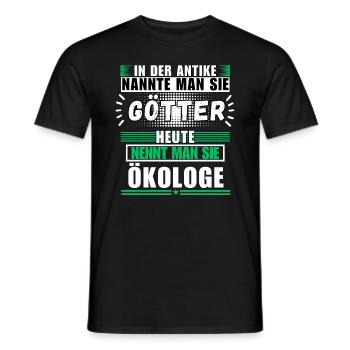 Gods in Antiquity. Now an ecologist - Men's T-Shirt - black - Front - AI Model Male 178 light (178cm)
