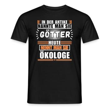 Gods in Antiquity. Now an ecologist - Men's T-Shirt - black - Front - AI Model Male 178 light (178cm)