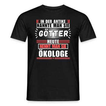Gods in Antiquity. Now an ecologist - Men's T-Shirt - black - Front - AI Model Male 178 light (178cm)