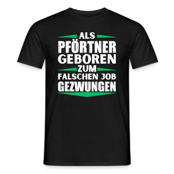 Le portier a décroché le mauvais emploi - T-shirt homme - noir - Devant - AI Model Male 178 light (178cm)