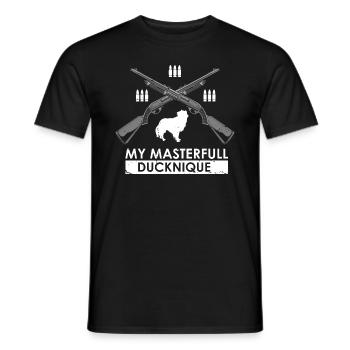 Duck Hunting Duck Hunting Hunter Duck Hunter Duck Hunter Design - Men's T-Shirt - black - Front - AI Model Male 178 light (178cm)