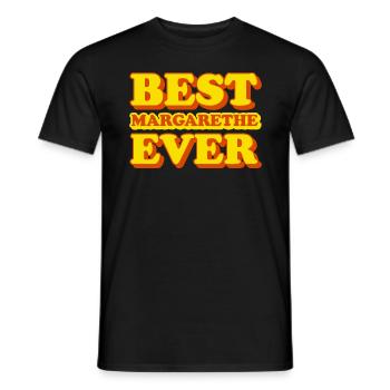 Margarethe Nome Regalo Divertente - T-shirt uomo - nero - Fronte - AI Model Male 178 light (178cm)