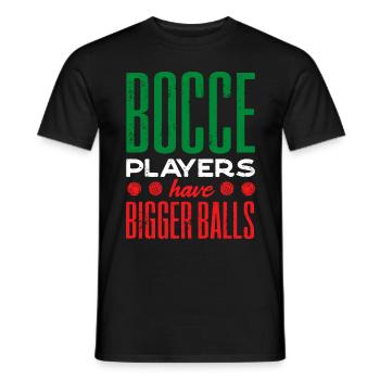 Joueur de pétanque Boules Les joueurs de pétanque ont - T-shirt homme - noir - Devant - AI Model Male 178 light (178cm)