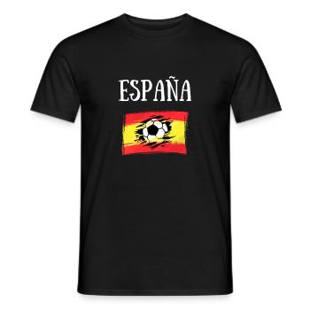 foot espagne drapeau football homme idée cadeau - T-shirt homme - noir - Devant - AI Model Male 178 light (178cm)