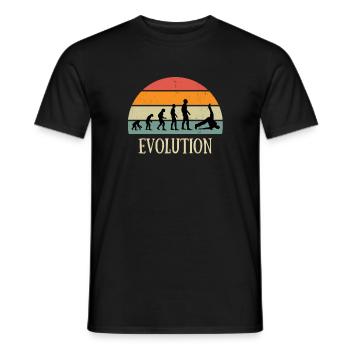 evolution vintage danse hip hop humour breakdance - T-shirt homme - noir - Devant - AI Model Male 178 light (178cm)