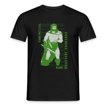 Finn McCool - T-shirt homme - noir - Devant - AI Model Male 178 light (178cm)